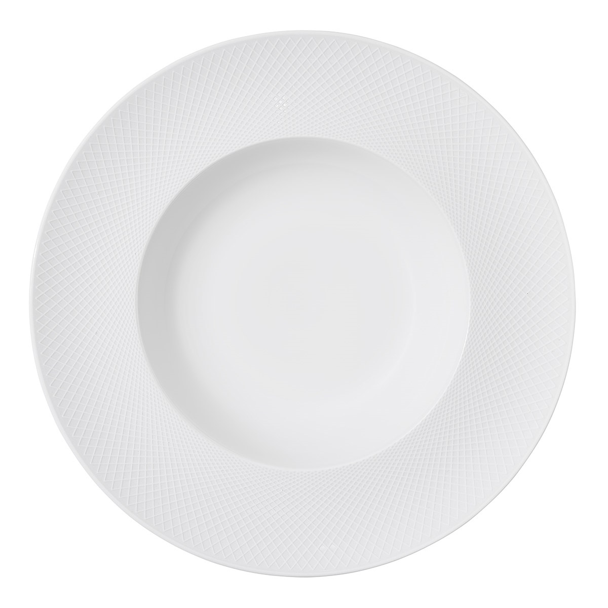 Degrenne Collezione Graphique Blanc Classique White Piatto rotondo per pasta 29,5 cm